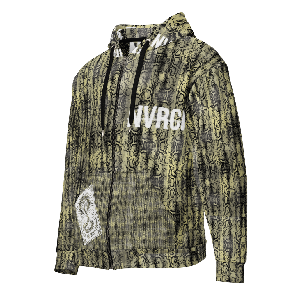 N3V3RREACH TH3 SN4K3 ZIP HOODIE