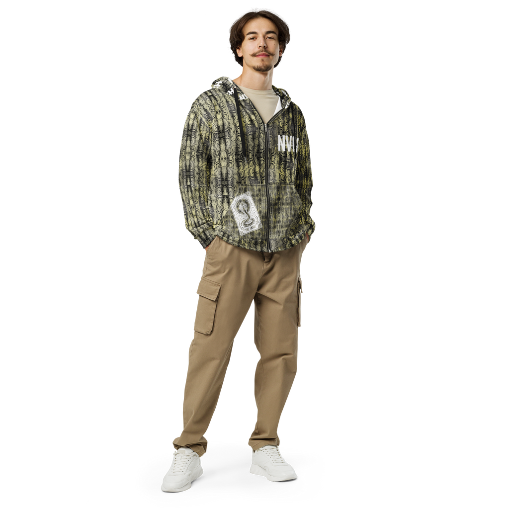 N3V3RREACH TH3 SN4K3 ZIP HOODIE